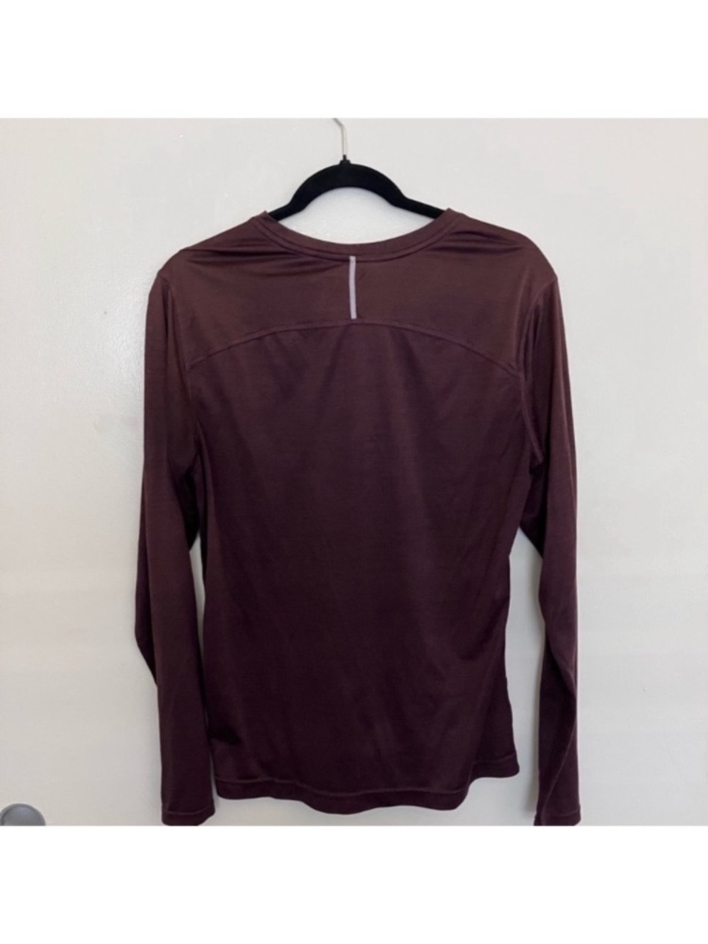 REI Men's Long Sleeve Crew Neck Shirt Dark Brown - Picture 2 of 6